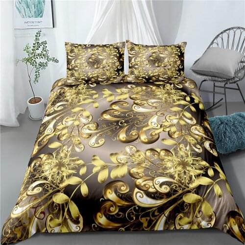 Gorgeous Bedding Set European Retro Duvet Cover Set Pillowcase Bed Quilt Cover Beautiful Pattern Bedding Home Room Bedspread