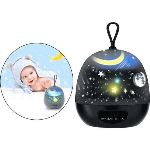 Starry Night Light Projector 8 Color Changing USB Rechargable for Baby Kids Bedroom/ Game Rooms/ Home Theatre/ Night Light