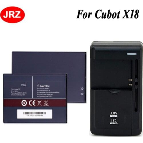 1LOT=2PC Battery+Universal Charger For Cubot X18 Phone Battery 3200mAh Hight Capacity Quality Replacement Battery For Cubot X18