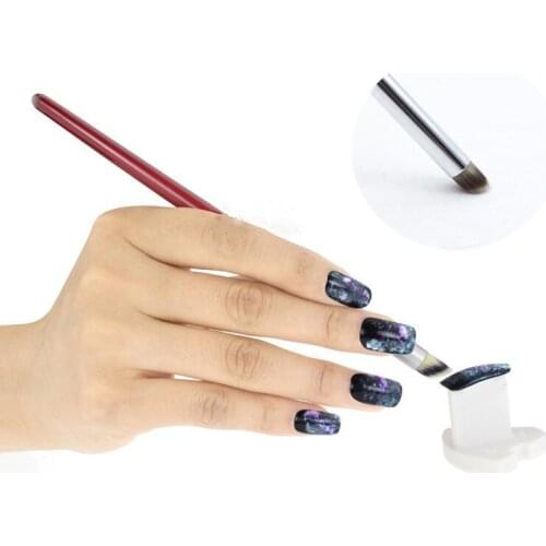 1Pcs Professional Nail Art Brush / Manicure Gel Polish Brush / Gradual Color Blooming Nail Drawing Pen Brush T0433
