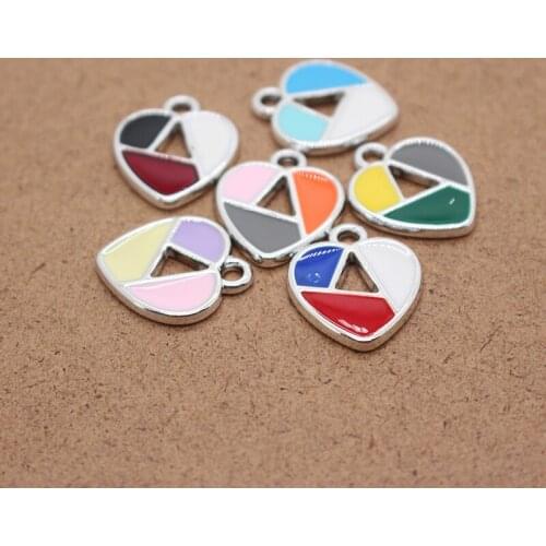 10pcs 21x17mm Hollow Heart Love Alloy Charms Sweet Love Earrings Bracelet Pendant Decor Accessory DIY For Jewelry Make