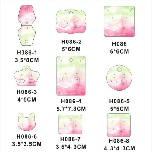 100 Pcs/Lot Necklace Earrings Card Display Jewelry Bracelet brooch Card Crown Shape Tags DIY Handmade Packing Cards Customize