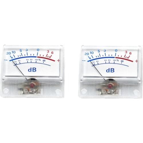 2pcs P-55 High-precision VU Meter Head Audio DB Level Meter Power Amplifier Tube DAC Pre-stage Power Sound Pressure Meter