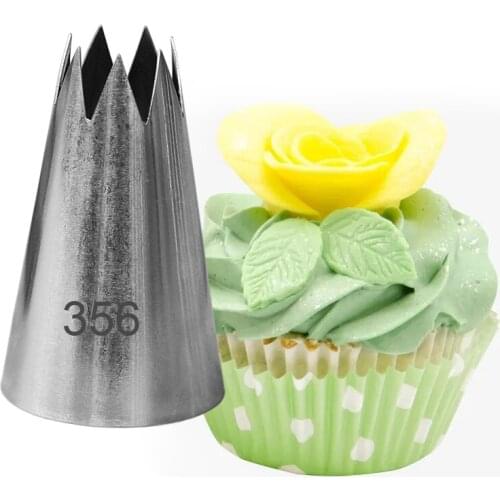 1Pcs Big Stainless Steel Icing Piping Cream Nozzles Cake Decorating Tools Kitchen Bakeware Pastry Tips #356