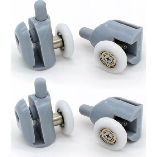 4 bottom Shower door rollers runners wheels pulleys pulleys "Rolli"