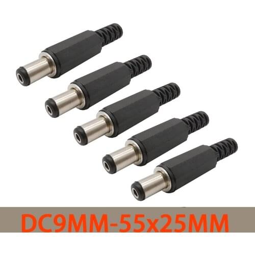 5/10/20/30Pcs DC Power Jack Plug Male Female Connectors DC 5.5mm x 2.5mm DIY Electric Mount Plug Wire Charge Socket Adapters