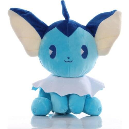5pcs/lot TAKARA TOMY Pokemon 22cm Vaporeon Plush Toys Doll Vaporeon Plush Soft Stuffed Toys Gifts for Children Kids