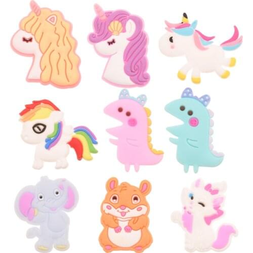500PCS Fashion Unicorn Accessories Boutique Girls Hair Accessories Cute Head wrap No Hair bows Hairclip for Hairband Headband