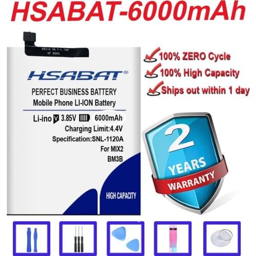 Top Quality 6000mAh Battery for Xiaomi Mi Mix 2 2S II 5.99" MIX2 Mix2S BM3B + tracking number