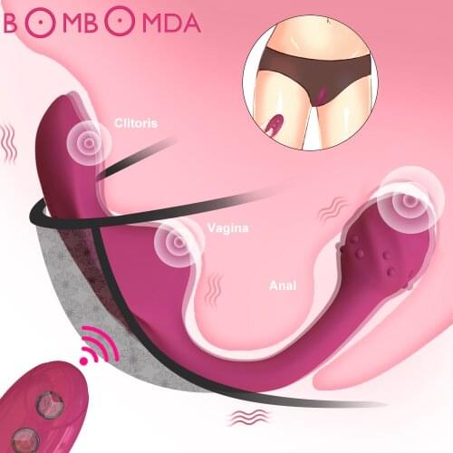 Wireless Remote Control Panties Vibrators for Women Clitoris Stimulator Vibrator Female Anal Sex Toys Goods for Adults 18