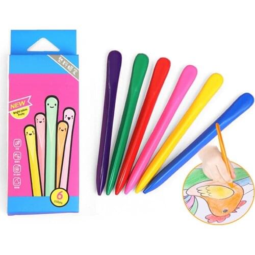 Colorful Crayons Non-toxic Triangular Colouring Pencil for Kids Children Painting Drawing School Students Stationery Supplies