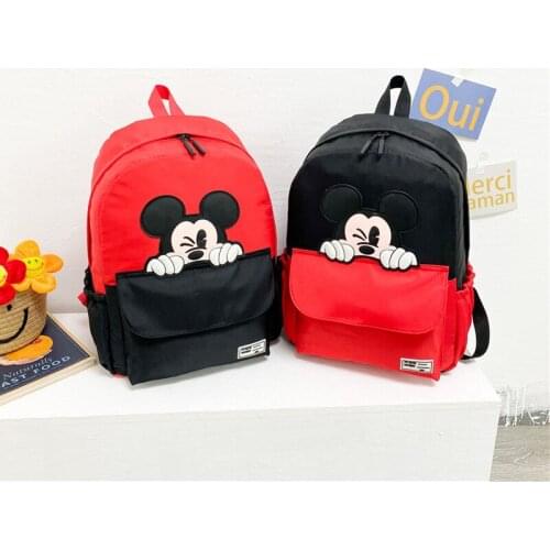 Disney Mickey Mouse Childrens Backpack Cartoon Student School Bag Lightweight Kids Boys and Girls Large School Backpack Gifts