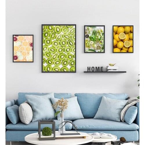 Food Canvas Paintings Modular Kitchen Posters Printed Nordic Minimalist HD Wall Art Vegetable Fruits Home Decor Pictures Healthy