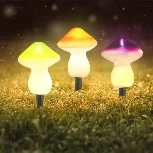 Creative Mushroom Solar Light With Solar LED Outdoors Lamp Park Garden Outdoor Waterproof Festival Mini Cute Style Decor Lights