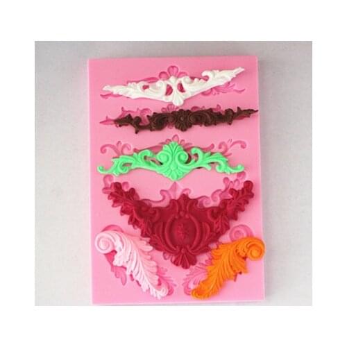 Lace soap kitchen baking sugar chocolate moulds