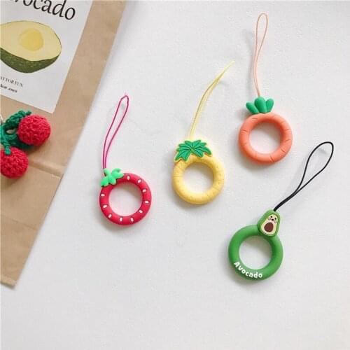 Cute Phone Lanyard for Keys Phones Strap for Mobile Phone Keycord Lanyards Finger Rings Cartoon Mobile Phone Lanyard Accessories