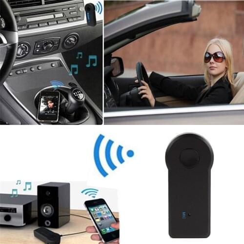 Bluetooth-compatible AUX Mini Audio Receiver Car Transmitter 3.5mm Jack Handsfree Portable Car Kit Music Adapter