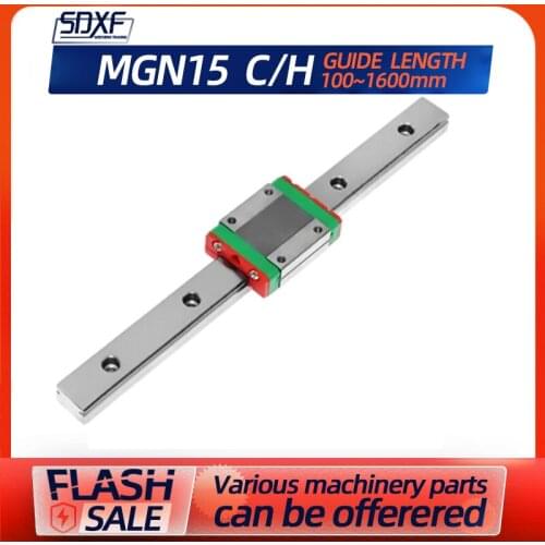 Mini guide rail, a mini guide rail MGN15-100mm-1600mm, + a slider MGN15C/MGN15H, factory direct sales