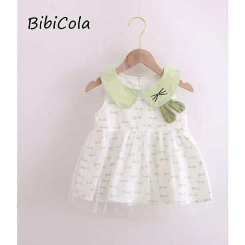 Fashion childrens clothing Korean version 2021 summer new childrens mesh skirt childrens baby princess dress children