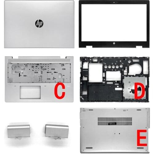 NEW Laptop LCD Back Cover/Front Bezel/Palmrest/Bottom Case /E shell /Hinges Cover For Hp 650 G4 650 G5 Computer Case Silver