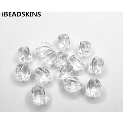New arrival! 23x15mm 180pcs Clear acrylic Carambola shape beads for Necklace,Earrings parts,hand Made Jewelry DIY