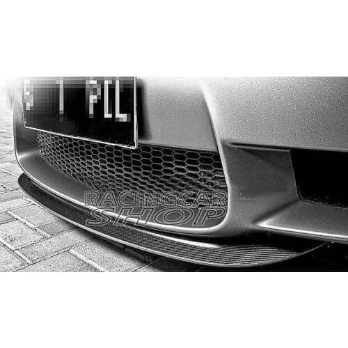 REAL Carbon Fiber Front Lip Spoiler splitter for BMW E92 E93 E90 E9X M3 FRONT BUMPER 2008-2013 B069