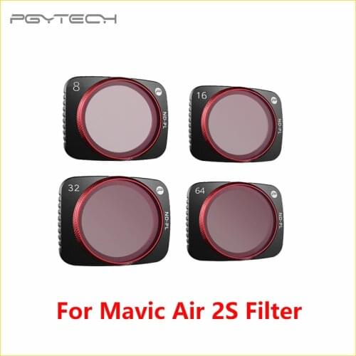 PGYTECH For Mavic Air 2S ND8 16 32 64PL ND 8 16 32 64PL NDPL64 Lens Filters Set Professional Filter Kit DJI Air2S