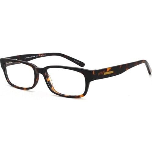 Rectangle Lens Men Eyeglasses Black Color Glasses Frame Classic Acetate Eyewear RM00480-C4