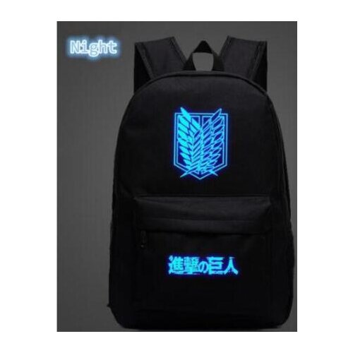 Attack on Titan Anime School Bag noctilucous Luminous backpack Student bag Notebook backpack Daily backpack Glow in the Dark