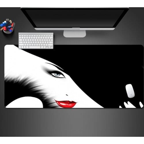 Super Hot New Fashion Girl Mouse Pad High Quality Rubber PC Gaming Computer Keyboard Game Mats To Girlfriend Fashion Gifts