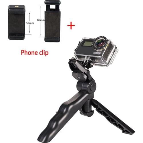Universal Mini Tripod 75" Rotation Desktop & Handle Stabilizer For Mobile Phone Camera With Cell Phone Holder Tripods Stand