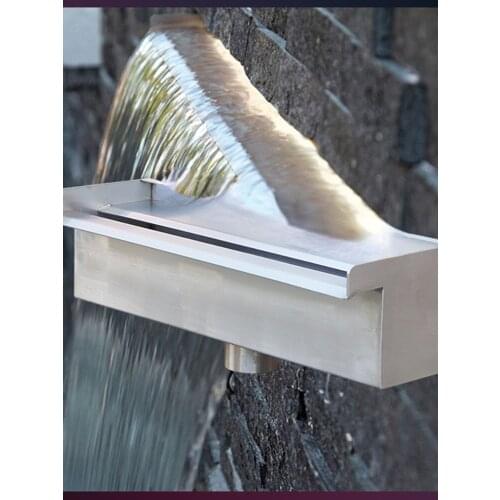 Garden garden waterfall view,with LED water curtain wall,stainless steel waterfall water view fountain,water drop nozzle