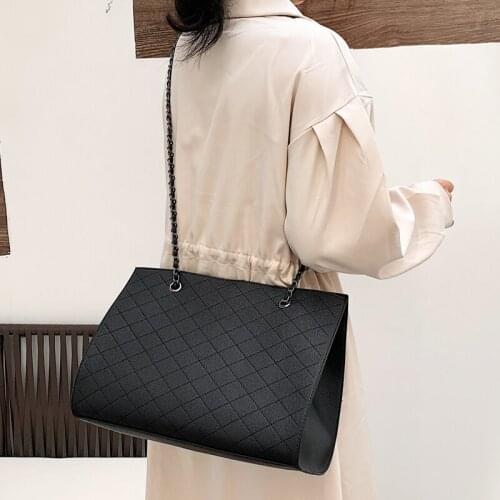 High Quality Chain Pu Leather Handbags Messenger Bags Fashion Ladies Large Capacity Shoulder Bag Casual Crossbody Bags for Women