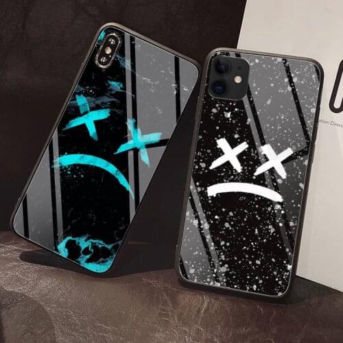 Funny emotional face Phone Case Tempered Glass For iphone 11pro max iPhone 12 Pro Max Mini 11 Pro XS MAX 6 Plus SE 8 plus case