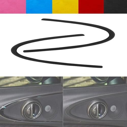 Suede Wrap For BMW MINI F54 2015-2020 Interior Parts Car Accessories Speaker Horn Panel Strip Cover Trim Stickers