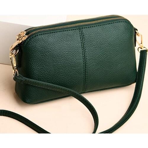 Retro PU Leather Shoulder Bag For Women Crossbody Bag Multifunction Messenger Bag Ladies Handbag Litchi Pattern Daily Hand Bag