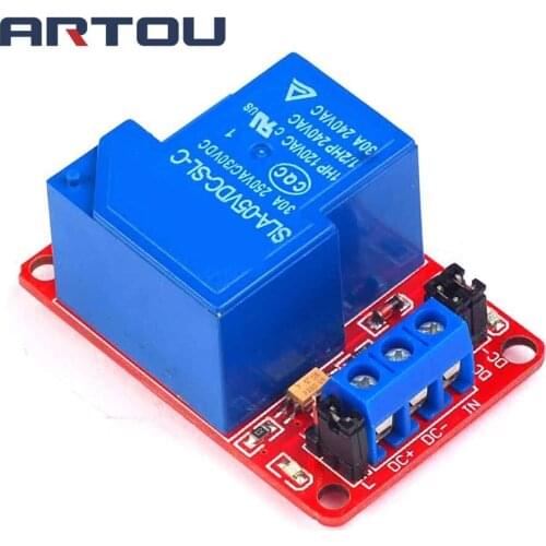 DC 5V 12V 24V 30A High Power 1 Channel Relay Module With Optocoupler H/L Level Triger for Arduino Mega AVR PIC DSP ARM