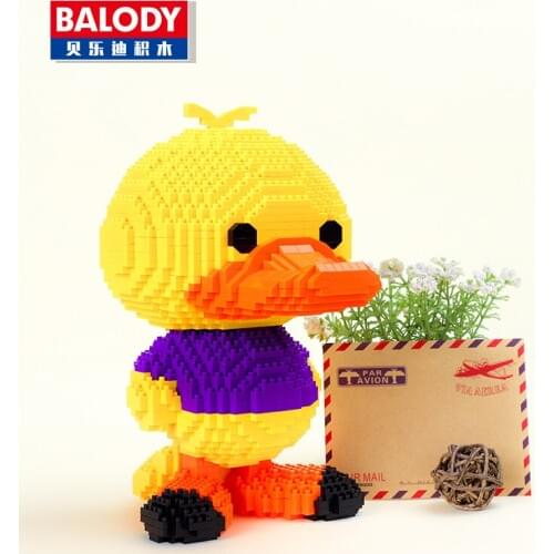 18094 Cartoon Ducks Building Blocks DIY Mini Bricks Assembly Model Mirco Blocks Gifts Toys For Kids 720pcs Blocks