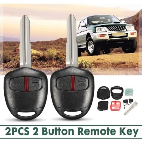 2 Buttons Car Remote Key Fob 433MHz ID46 Chip For Mitsubishi L200 Shogun for Triton Pajero Montero 2006 2007 2008 2009 2010