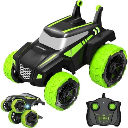 2021 New 4WD RC Car 2.4Ghz 1:18 Telescopic Stunt CarHigh Speed Remote Control Car 360 Rotate With LED Light Radio Vehicle Toys