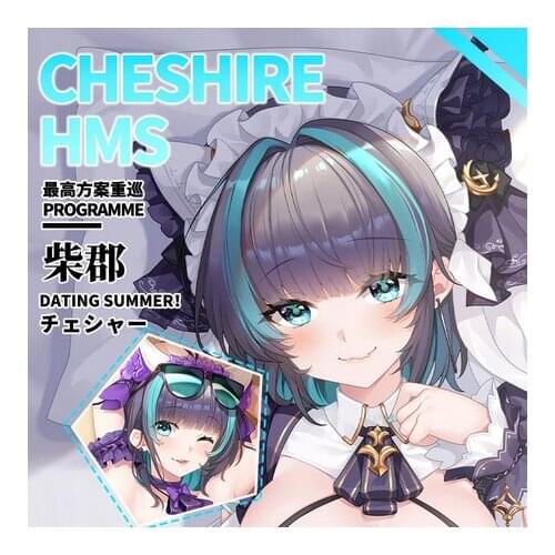Anime Game Azur Lane Cheshire Dakimakura Hugging Body Pillow Case Otaku Loli Pillow Long Cushion Cover Cosplay Birthday Gifts