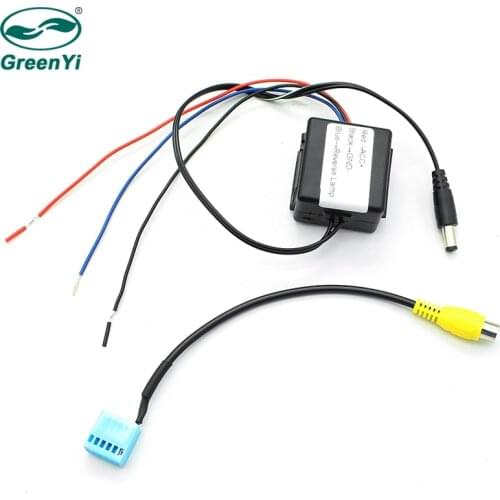 GreenYi Car Rear View Camera Power Delay Timer Relay Filter Rectifier RCD330 PQ MIB RCA Conversion Adapter For VW BMW BENZ Audi