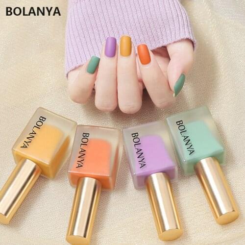 BOLANYA 12ml Glitter UV Gel Nail Polish Glitter/Matte Sequins Soak Off UV Gel Varnish Colorful Nail Gel Polish Nail Art Polish