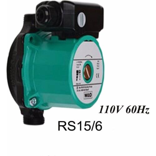 Hot water circulation pump,110V,60Hz,RS15/6 Glandless circulation pump with manual 3-stage speed switch
