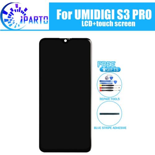 6.3 inch UMIDIGI S3 PRO LCD Display+Touch Screen 100% Original Tested LCD Digitizer Glass Panel Replacement For UMIDIGI S3 PRO