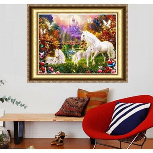 Diy Diamond Painting Full Square Drill Whole Diamond Cross Stitch Aimanls Hores Full Rhinestone Pasted Painting Home Decor