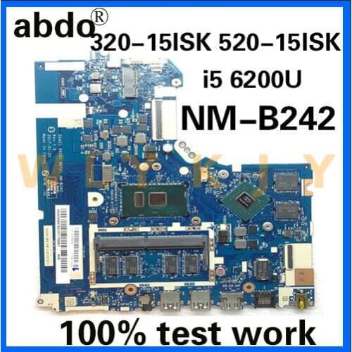 For Lenovo 320-15ISK 520-15ISK notebook motherboard DG421 GD521 DG721 NM-B242 CPU I5 4G RAM DDR4 100% test work