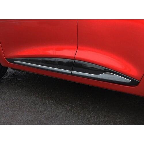For Renault Clio 4 Chrome Side Door Trim 2012 2013 2014 2015 2016 2017 2018 Car-styling 4 Pcs auto Accessory Body Kit Car Sport