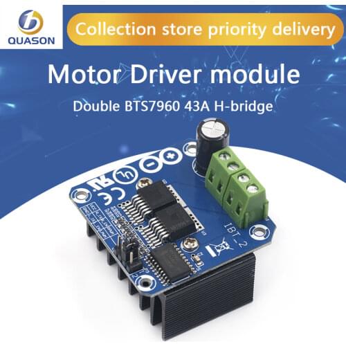 Double BTS7960 43A H-bridge High-power Motor Driver module/ diy smart car Current diagnostic