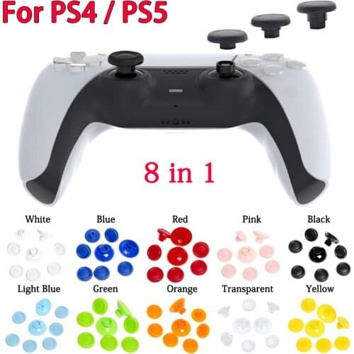 JCD Thumb Stick Grip Caps For PS5 Controller Detachable 8 in 1 Pack Joystick Cap For Playstation 4 5 PS4 Slim Pro